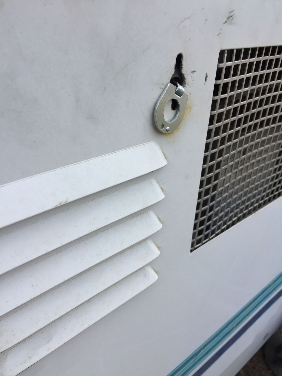 Customer photo review of Metal Cam Lock Water Heater Door