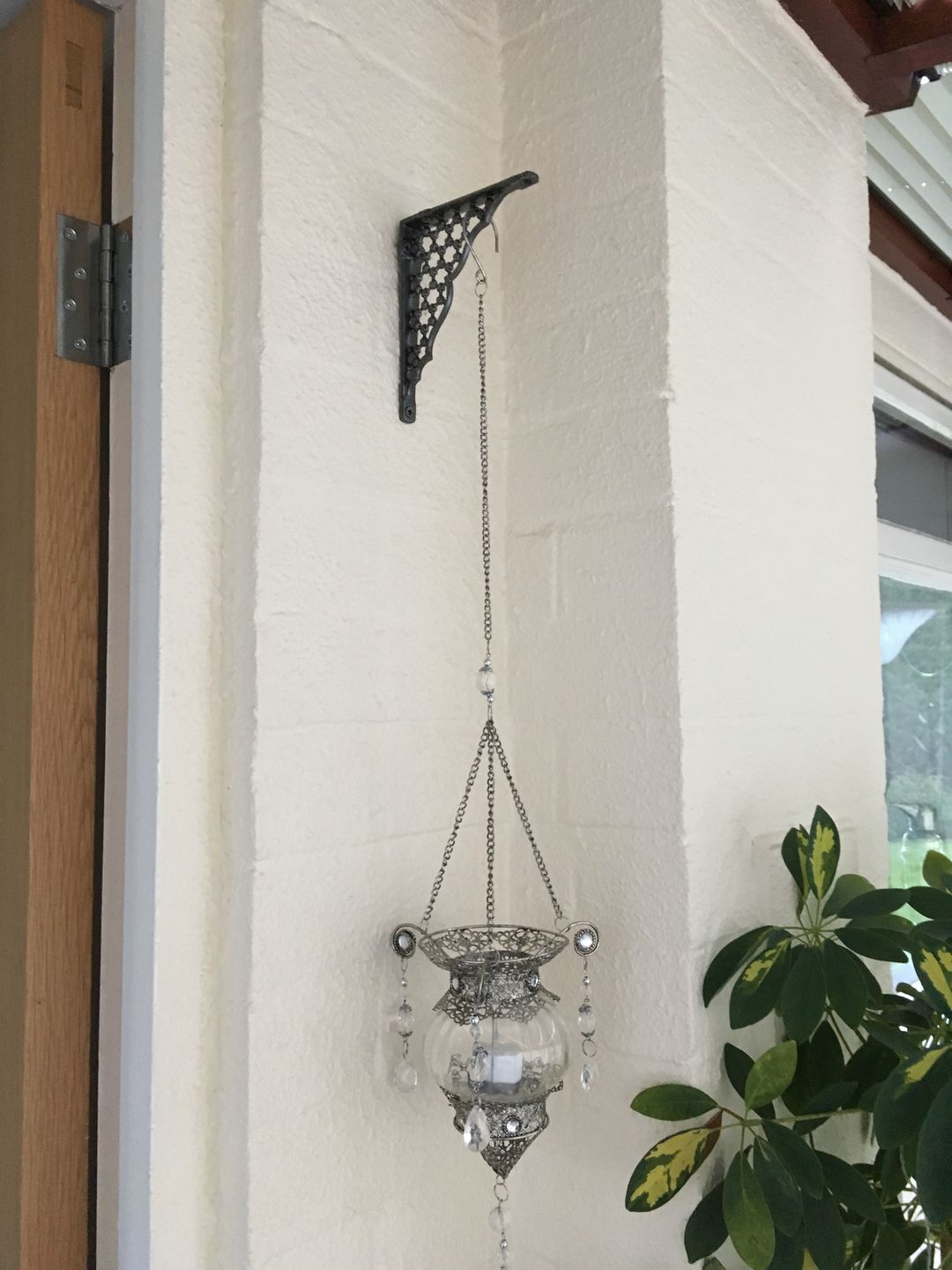 Customer photo review of 6 x 5 Inch Honeycomb Cast Iron Shelf Bracket