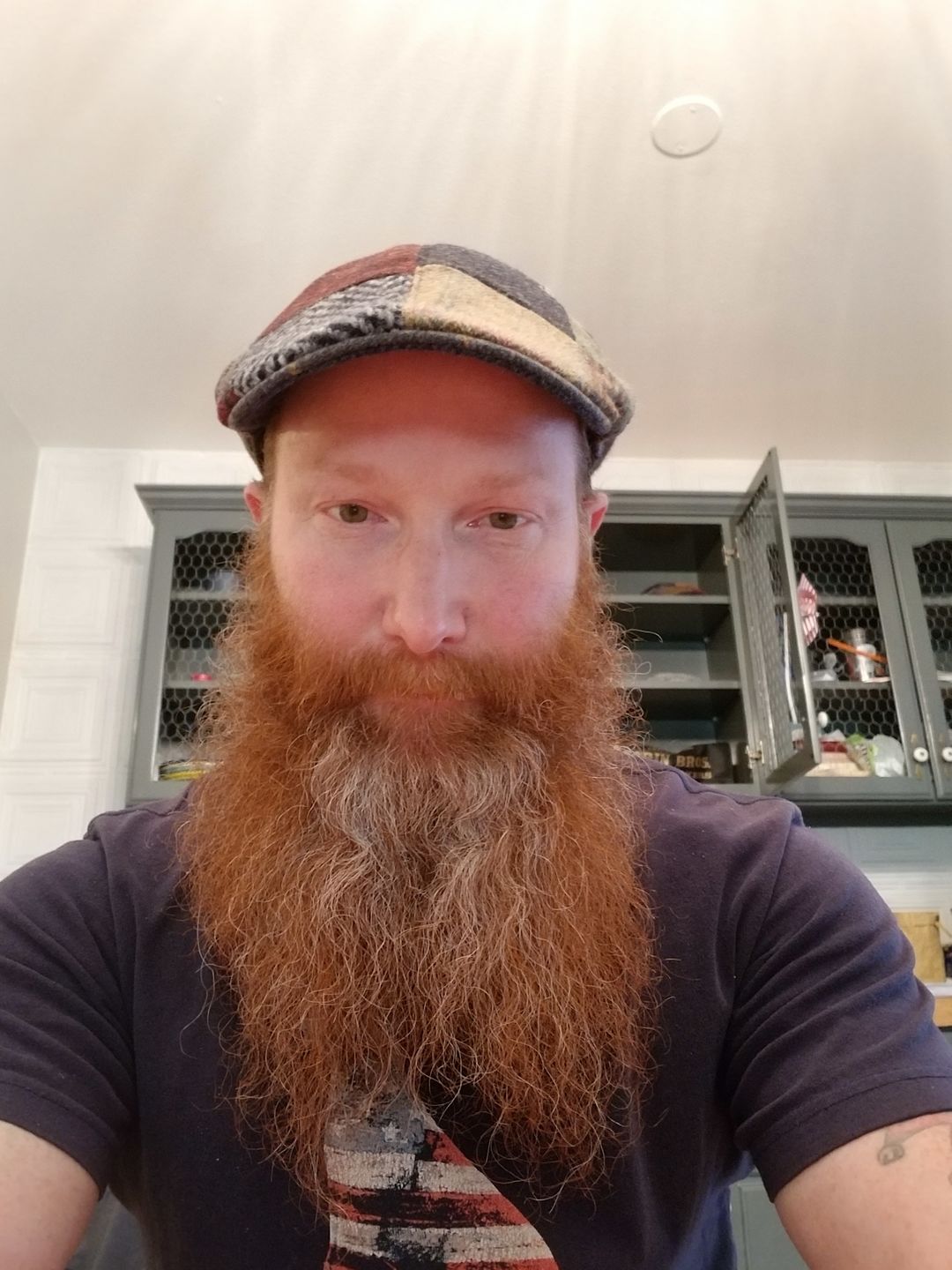 Customer photo review of Erin Cap Patchwork Tweed
