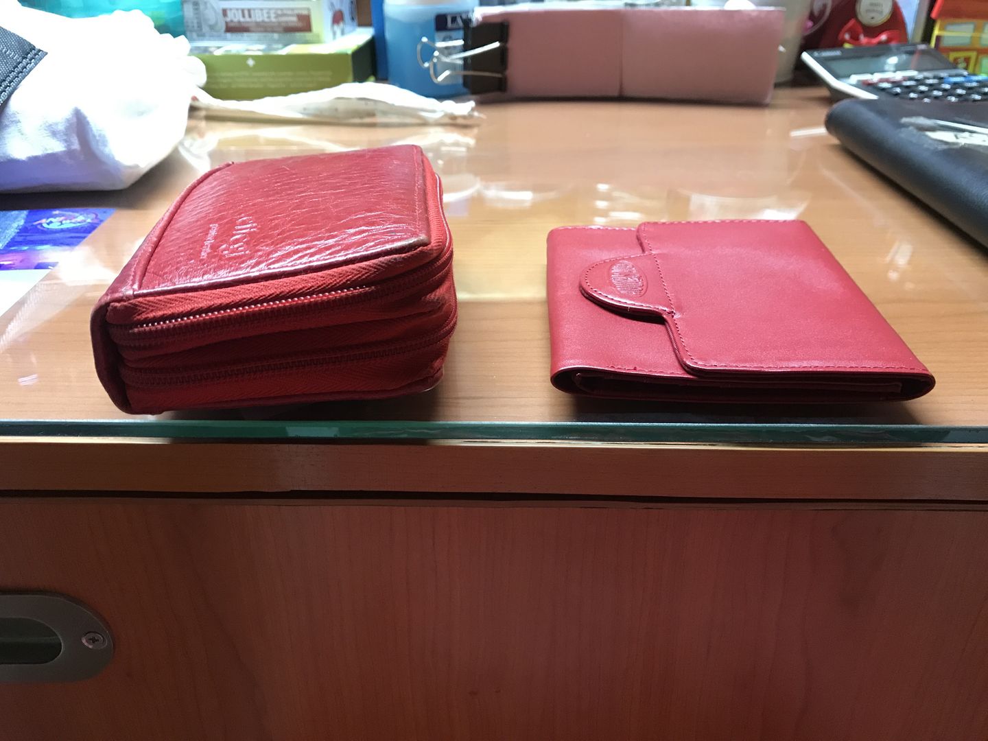 Customer photo review of Leather Trixie Cherry