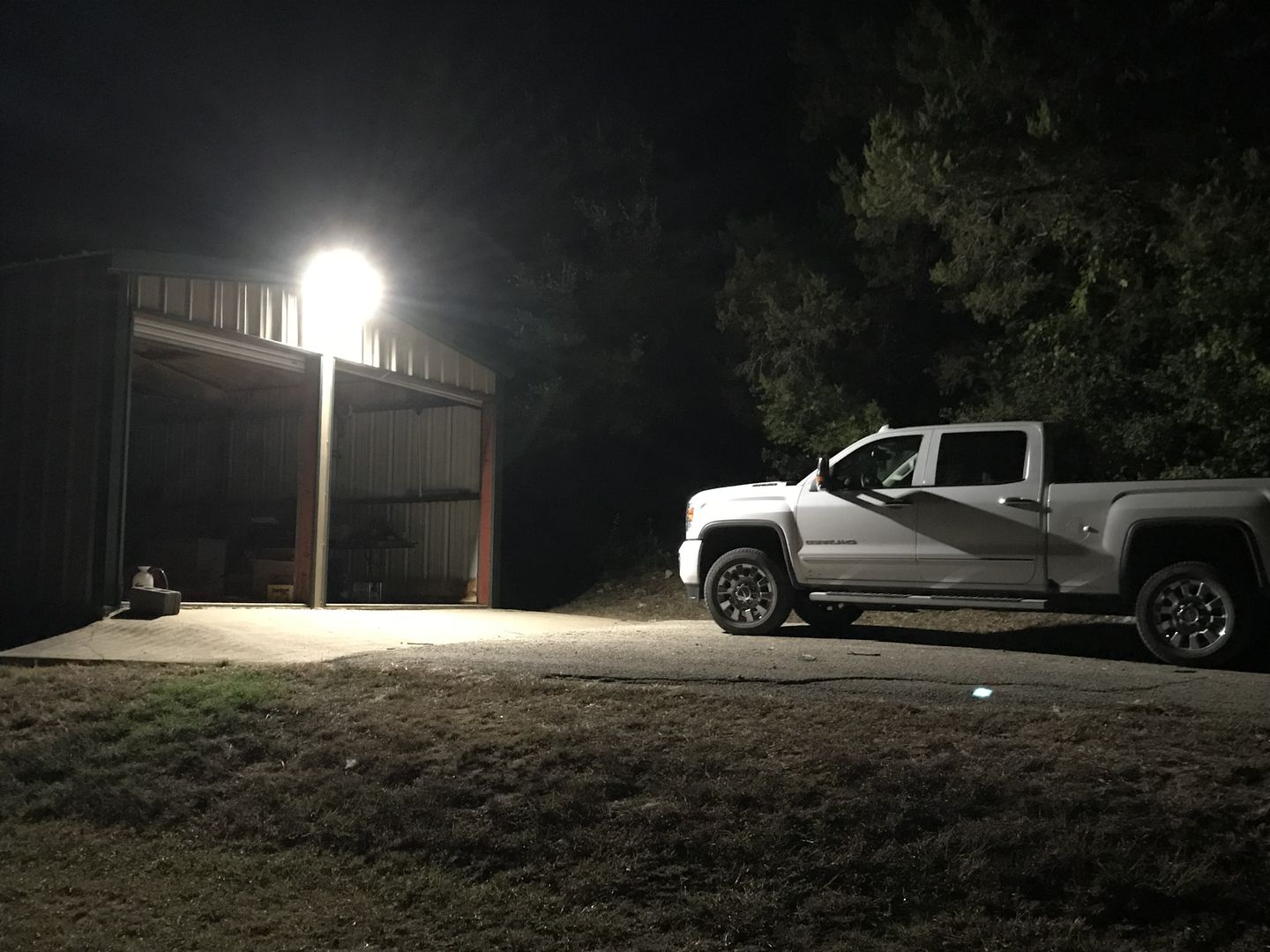 Customer photo review of LED Flood Light - 50W Knuckle Mount - 5700K - Bronze