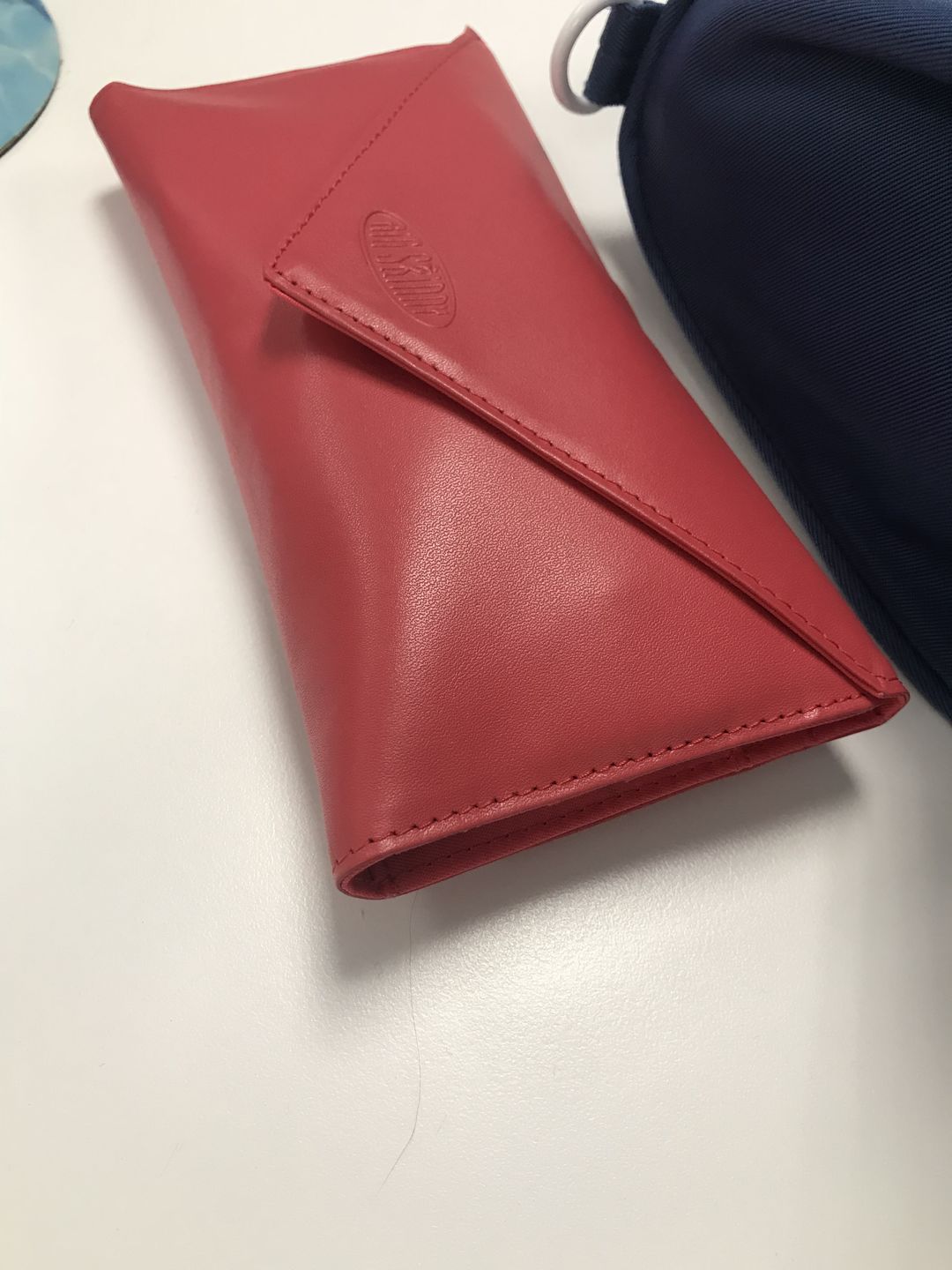 Customer photo review of Leather Slimvelope Coral Pink