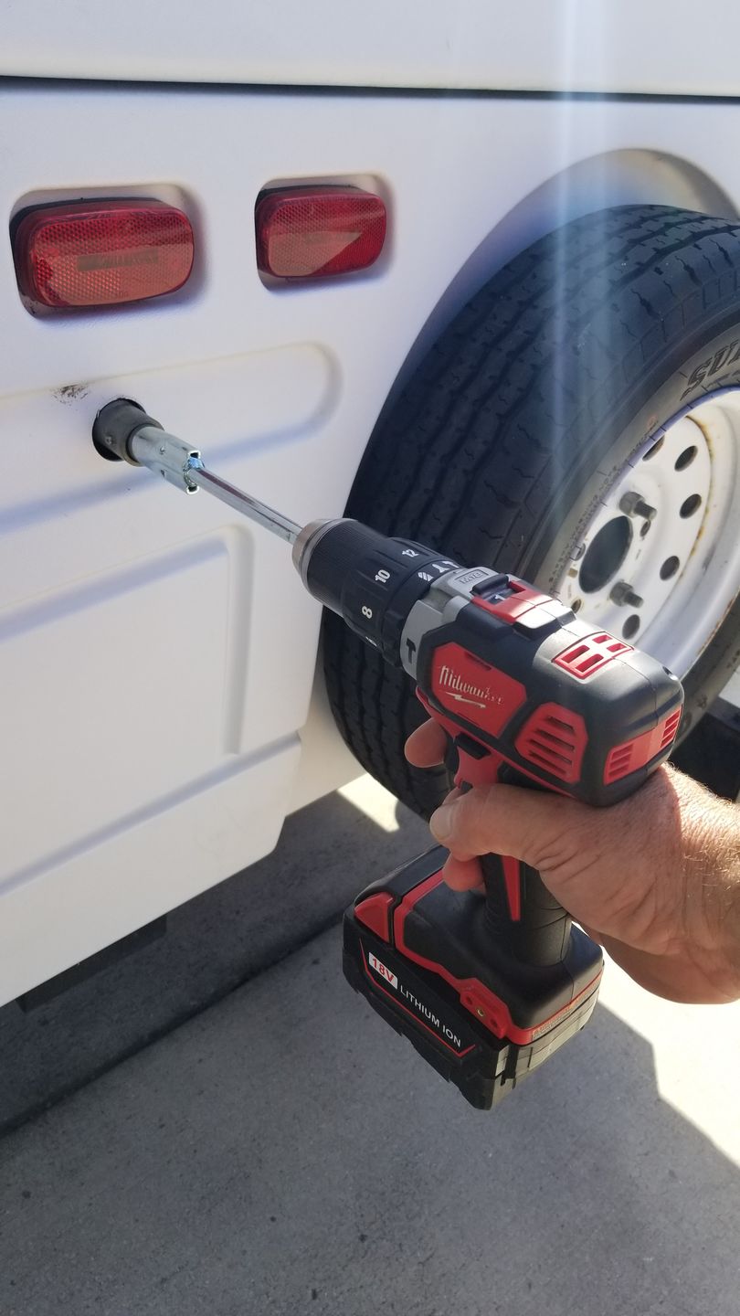 Customer photo review of New Style Cordless Drill Crank Adapter