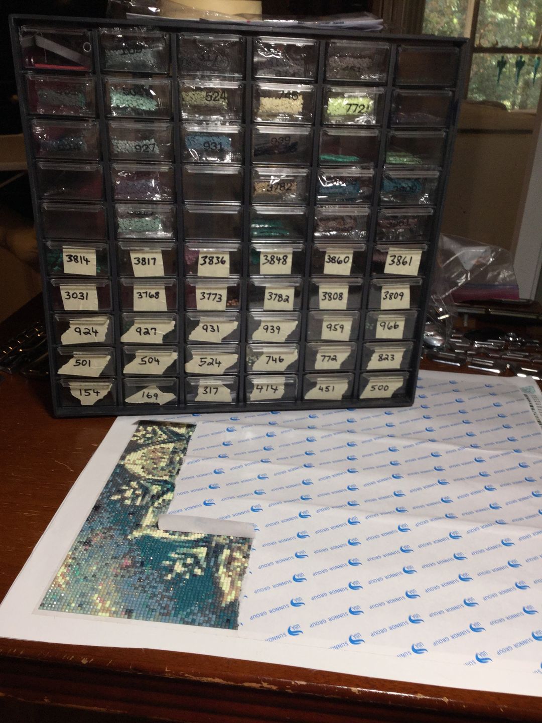 Customer photo review of Mandala - Diamond Painting Kit