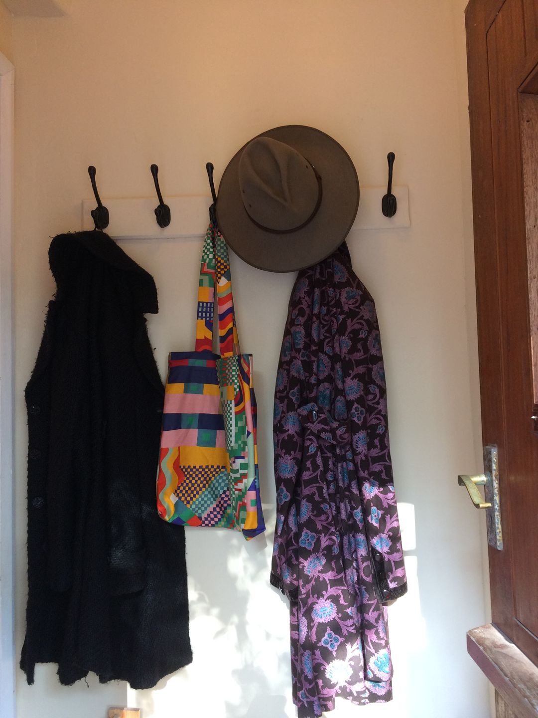 Customer photo review of Rustic Cast Iron Hat & Coat Hook · 7117 ·