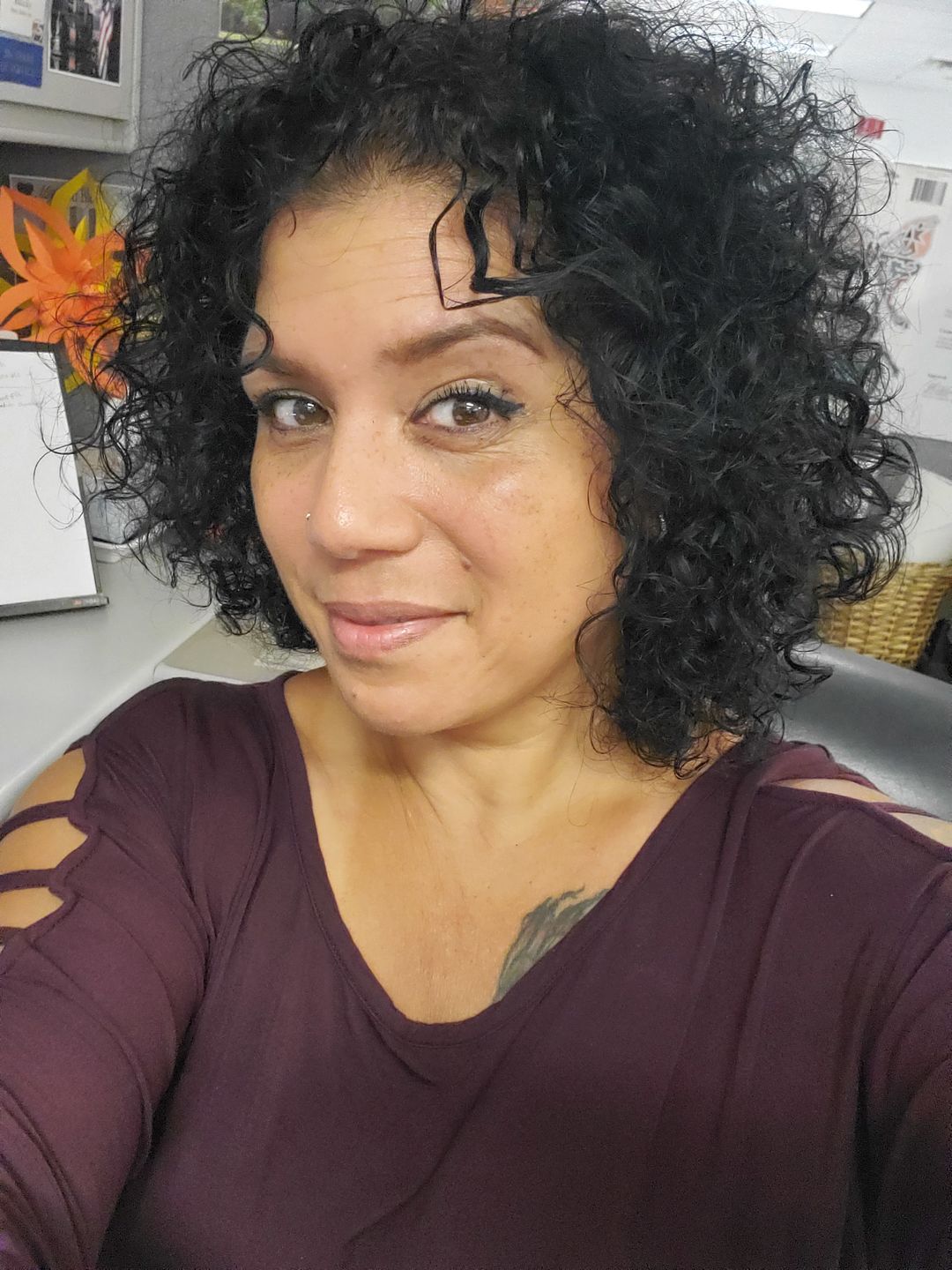 Customer photo review of Curly Hair Moisturizer with Organic Avocado Oil and Organic Jojoba Oil with Lavender Fragrance