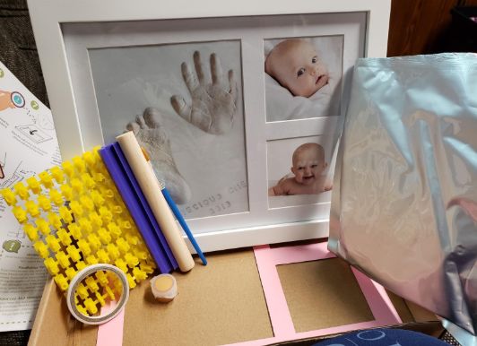 Customer photo review of Baby Handprint Footprint Keepsake Kit