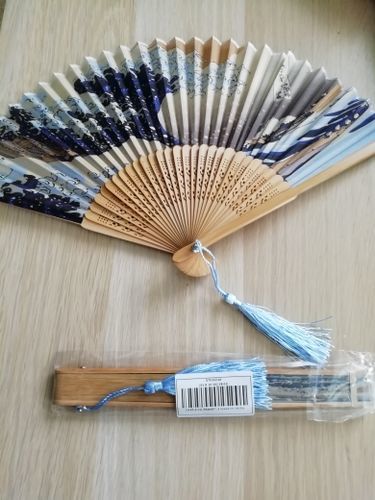 Customer photo review of Éventail Japonais La Grande Vague de Kanagawa