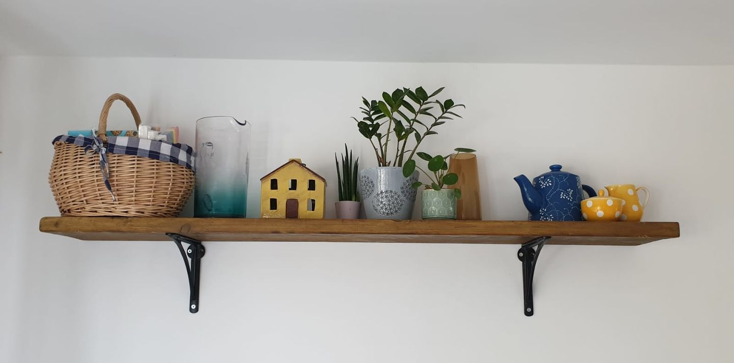 Customer photo review of 8 Inch Ironbridge Cast Iron Shelf Bracket