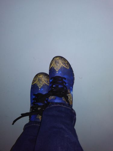 Customer photo review of Positive Vibes Handcrafted Sneakers