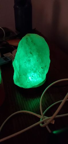 Customer photo review of Color Changing Himalayan Salt Lamp (mini)