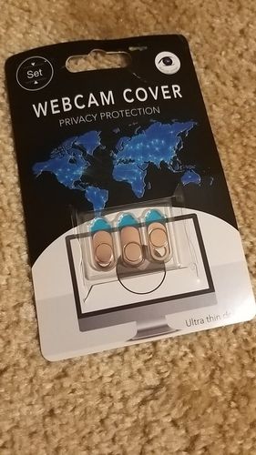 Customer photo review of Anti-Spy Webcam Cover for Notebooks, Laptops, Smartphones Camera Cover Metal Sticker