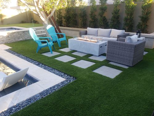 Customer photo review of Tuscany Outdoor Patio 3 Seat Sofa in Gray