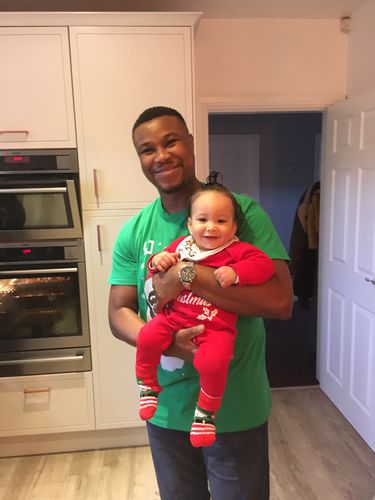 Customer photo review of My First Christmas Rompersuit (MRK X)