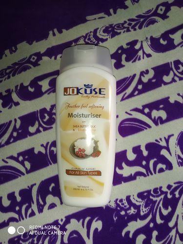 Customer photo review of Jokuse Shea Butter & Silk Moisturiser 200ml