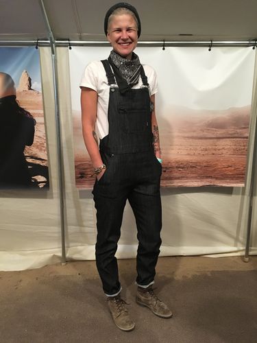 Customer photo review of Two Wheels Overalls Indigo