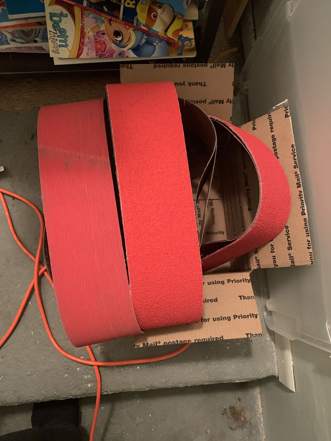Customer photo review of 4" x 36" Sanding Belts for Profiling & Sharpening