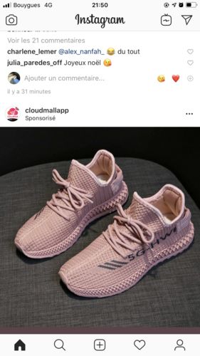 Customer photo review of Baskets occasionnels respirants à lacets