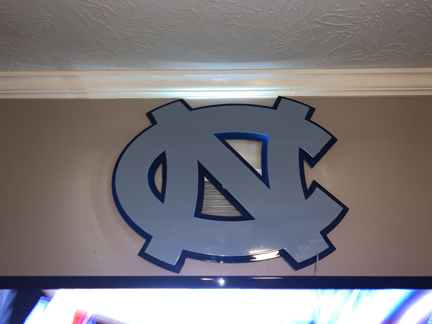 Customer photo review of University of North Carolina 3D Metal Artwork