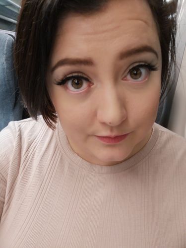 Customer photo review of Diamond Magnetic False Eyelashes