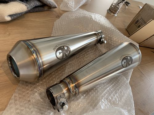 Customer photo review of Silencieux mégaphone Inox sur mesure Universel (La Paire)