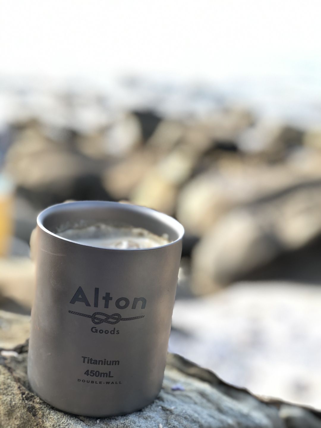 Customer photo review of Titanium Double-Wall Mug 450mL