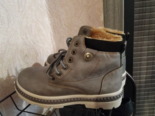 Customer photo review of Classical Style Men Thick Bottom Ankle Boots