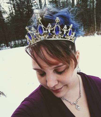 Customer photo review of Sapphire Victory Tiara