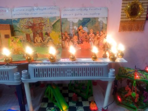 Customer photo review of Candle Stand Peach
