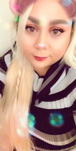Customer photo review of Full Shine Tape in Hair Extensions Remy Human Hair Platinum Blonde (#60)
