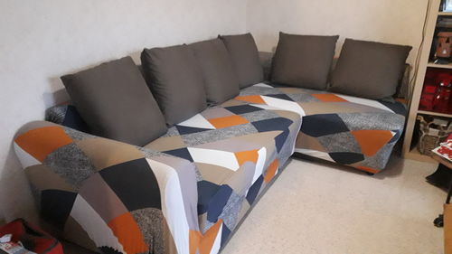 Customer photo review of Modern - Housses Extensibles de Fauteuil et Canapé - La Maison des Housses