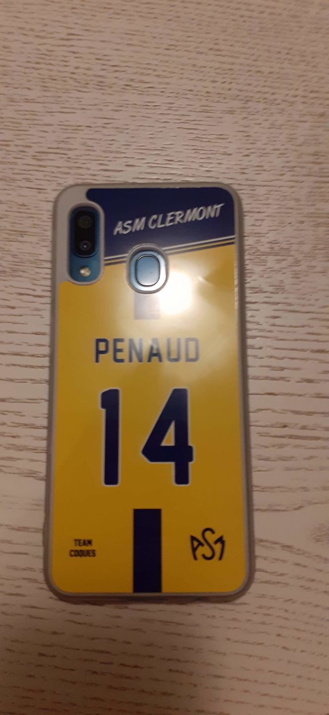 Customer photo review of Coque rugby ASM CLERMONT - flocage 100% personnalisable - iPhone smartphone