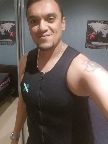 Customer photo review of Men's Zipper Neoprene Sauna Vest