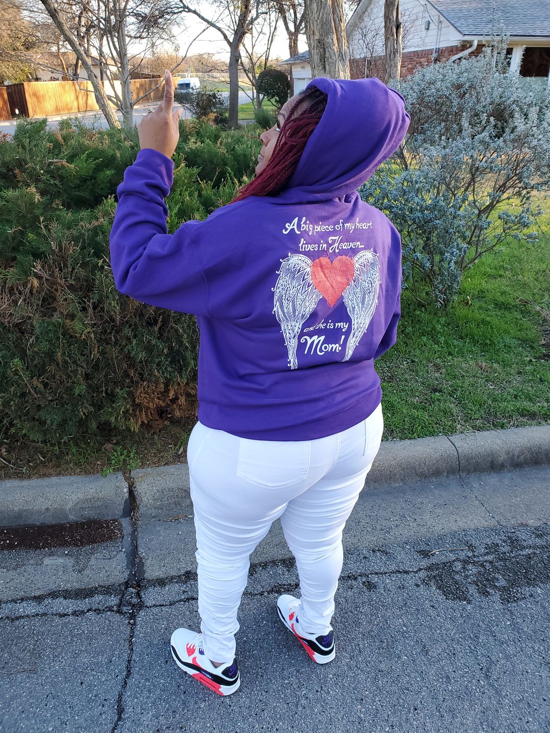 Customer photo review of Mom - A Big Piece of my Heart Hoodie