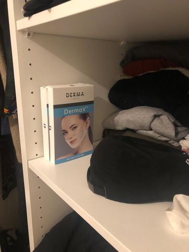 Customer photo review of DermaV™  | Masque amincissant pour ovale du visage (CLEMENCE)