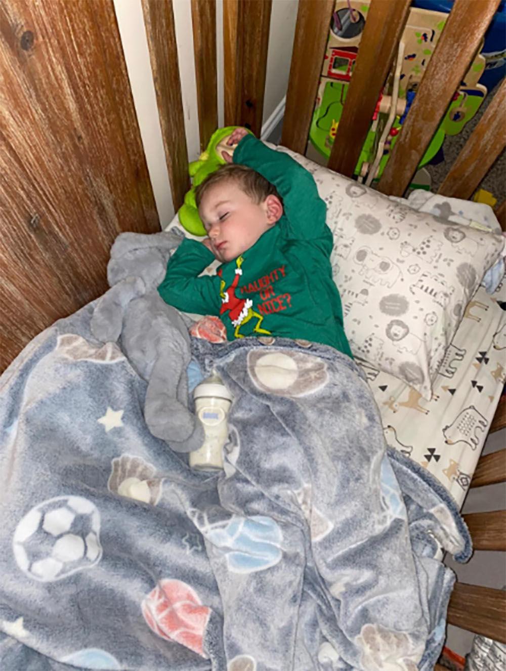 Customer photo review of Toddler Pillow with Cute Pillowcase