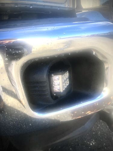 Customer photo review of 3.75'' side shooter led pod lights ditch light for trucks, trailers, jeep, atv, utv, 4x4, emergency vehicles (2 pack)