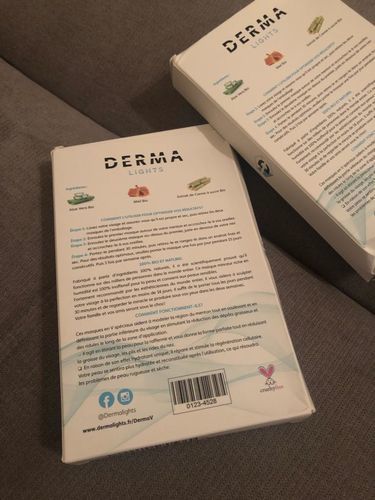 Customer photo review of DermaV™  |  Masque amincissant pour ovale du visage