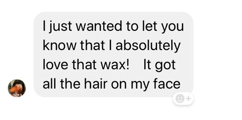 Customer photo review of Pro Series Hair Removal Wax