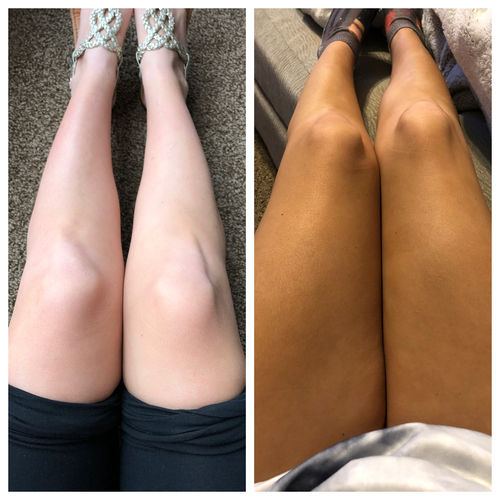 Customer photo review of Desert Bronze Self Tanning Mousse **READY TO SHIP**