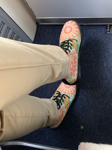 Customer photo review of Mosaic Flower Handcrafted Boots