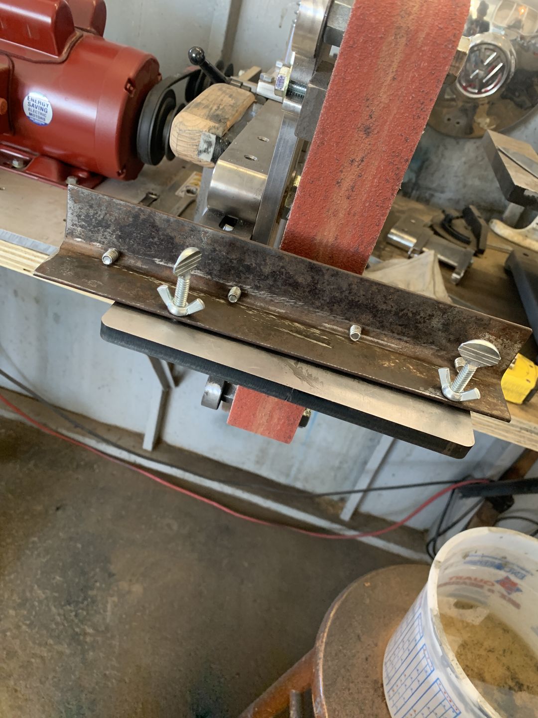 Customer photo review of 4" x 36" Sanding Belts for Stock Removal