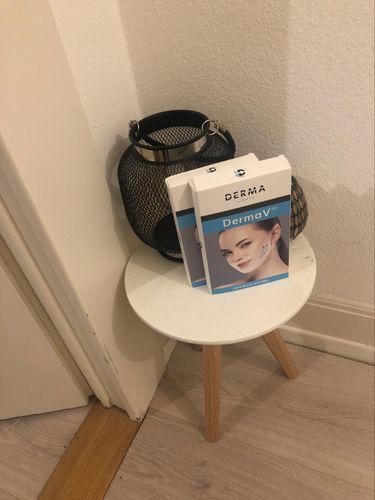 Customer photo review of DermaV™  |  Masque amincissant pour ovale du visage