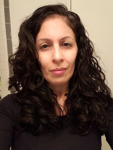Customer photo review of Curly Hair Wash and Go System with Organic Hemp Seed Oil for Hair Growth with Watermelon Fragrance (Step 1 - 4)