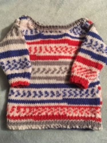 Customer photo review of Baby Mystery Knitting Box