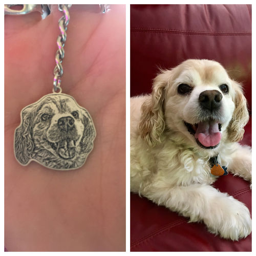 Customer photo review of Silvercut™ Keychain