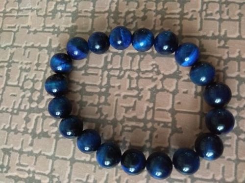 Customer photo review of Natural Blue Tiger Eye Bracelet