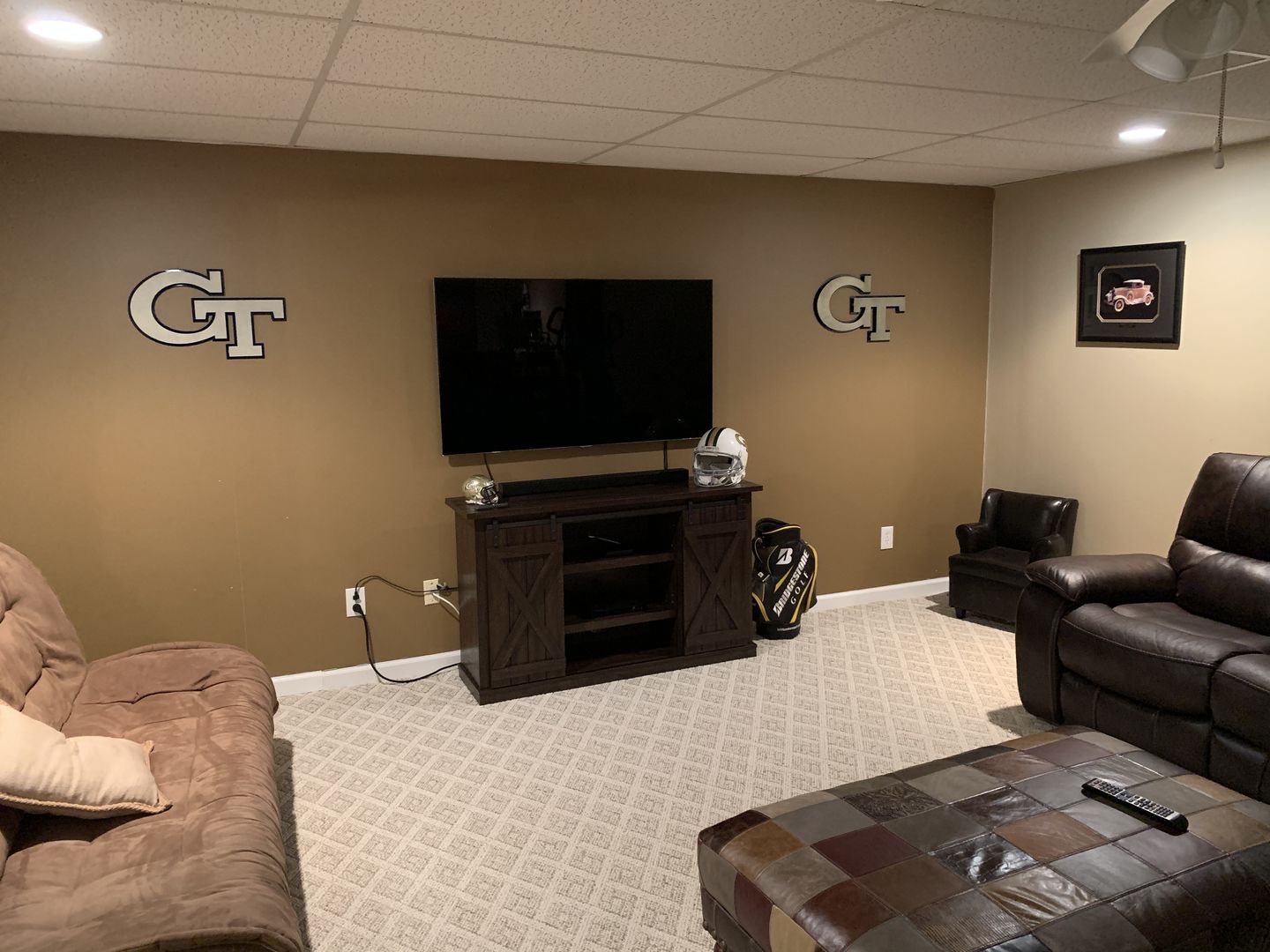 Customer photo review of GT11 Georgia Institute of Technology Letters Vintage 3D Metal Artwork