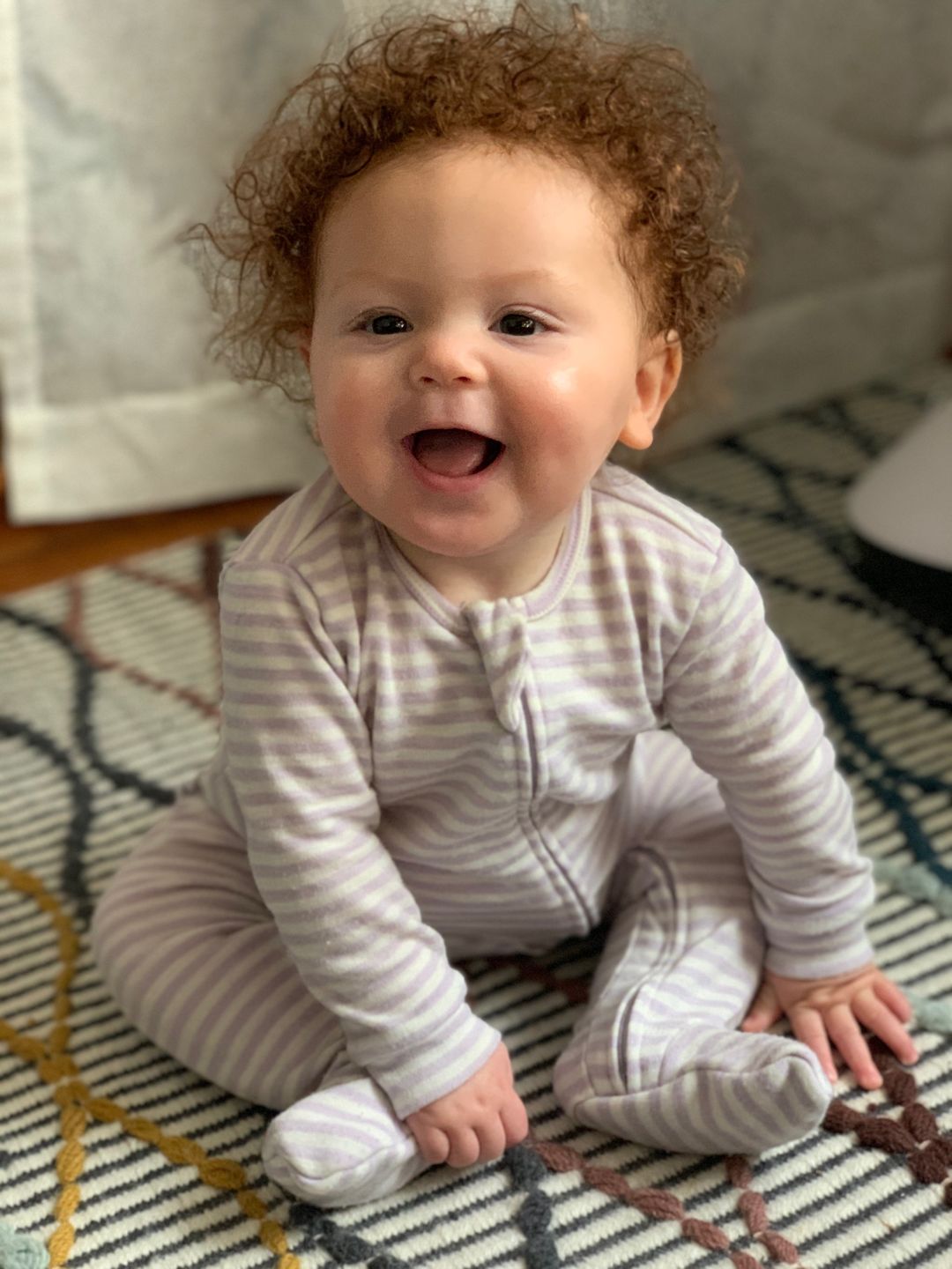 Customer photo review of Footie Pajamas, Merino Wool, Blush