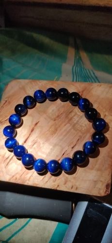 Customer photo review of Natural Blue Tiger Eye Bracelet